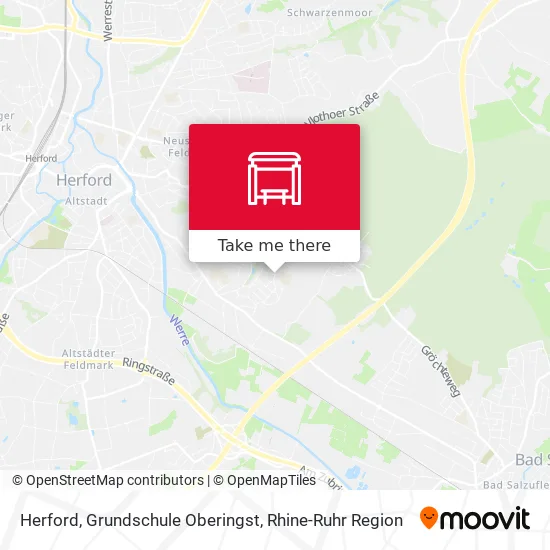 Карта Herford, Grundschule Oberingst