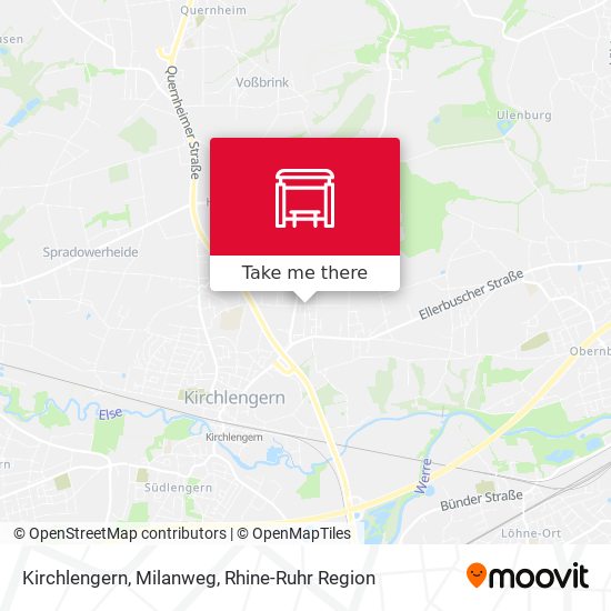 Kirchlengern, Milanweg map