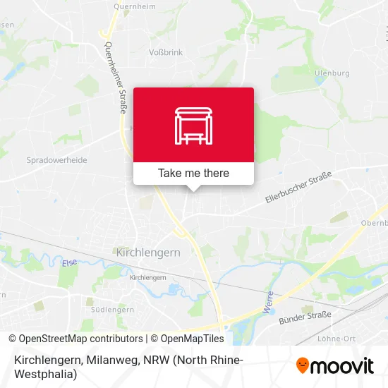 Kirchlengern, Milanweg map