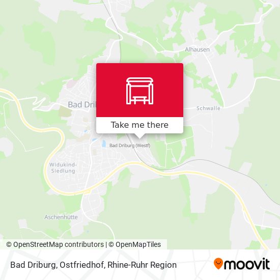 Bad Driburg, Ostfriedhof map