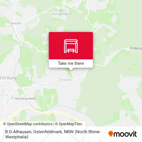 B.D-Alhausen, Ostenfeldmark map