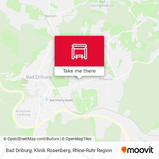 Bad Driburg, Klinik Rosenberg map