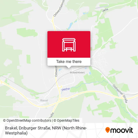 Карта Brakel, Driburger Straße