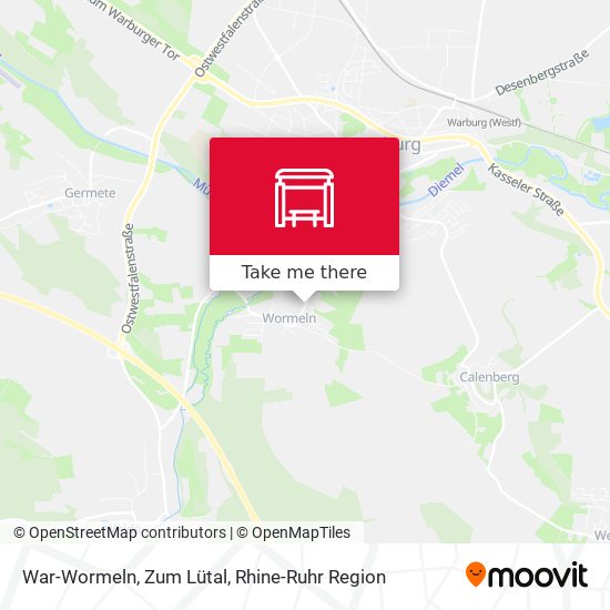 War-Wormeln, Zum Lütal map