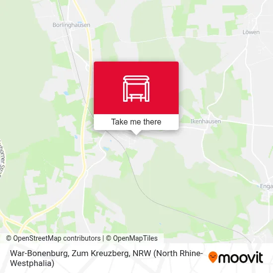 War-Bonenburg, Zum Kreuzberg map