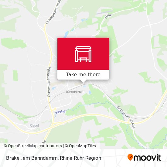 Карта Brakel, am Bahndamm