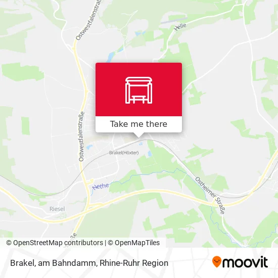Карта Brakel, am Bahndamm