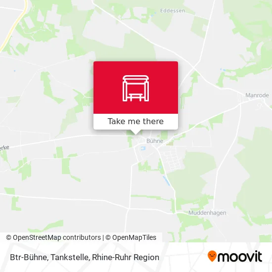 Карта Btr-Bühne, Tankstelle