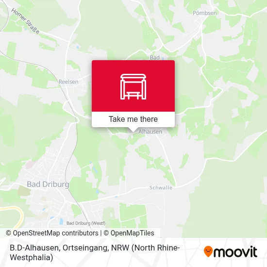 B.D-Alhausen, Ortseingang map