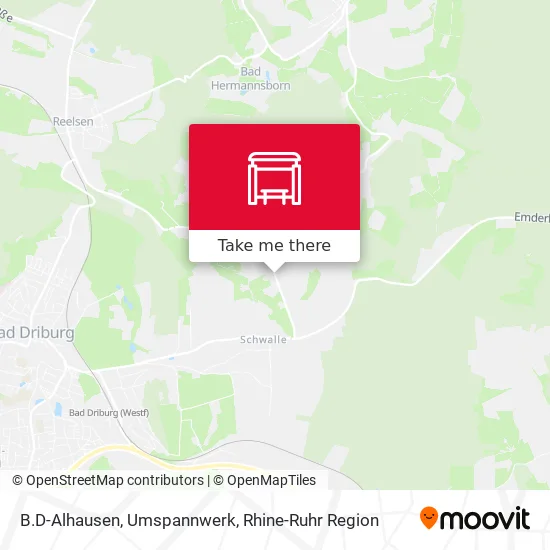 Карта B.D-Alhausen, Umspannwerk