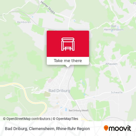 Bad Driburg, Clemensheim map