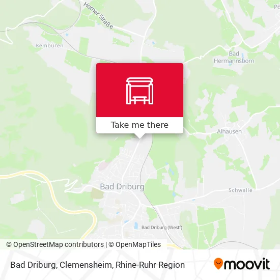 Карта Bad Driburg, Clemensheim