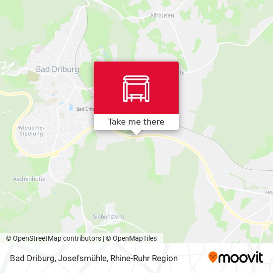 Bad Driburg, Josefsmühle map