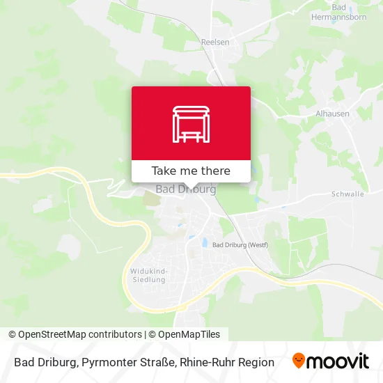 Карта Bad Driburg, Pyrmonter Straße