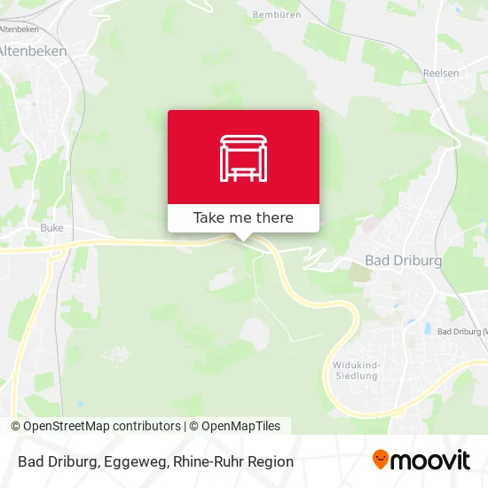 Карта Bad Driburg, Eggeweg