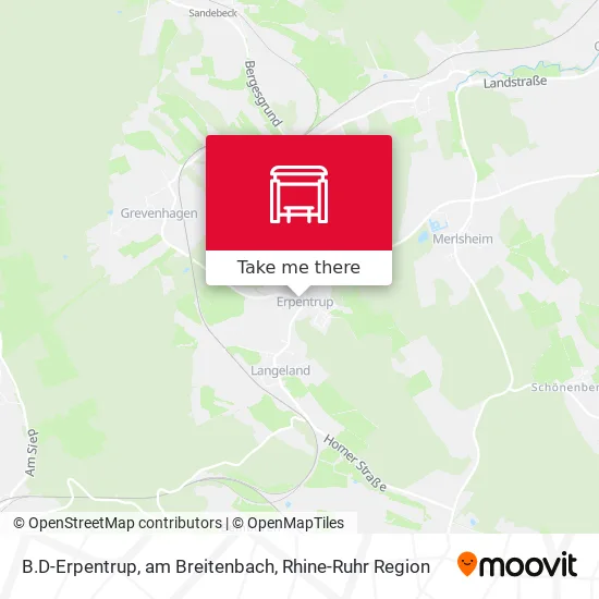 Карта B.D-Erpentrup, am Breitenbach