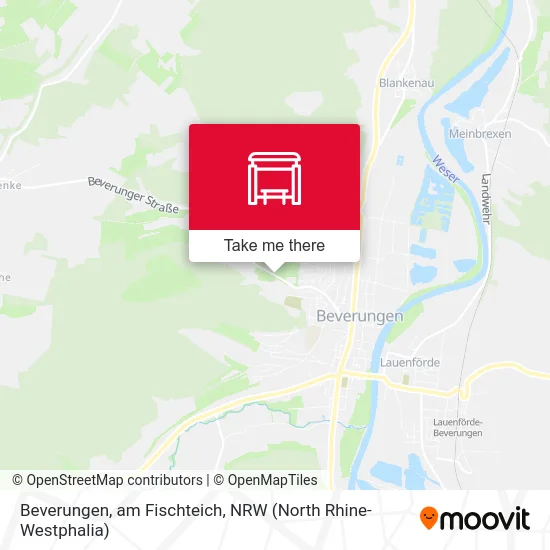 Beverungen, am Fischteich map