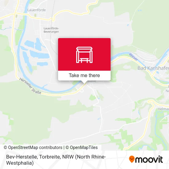 Карта Bev-Herstelle, Torbreite
