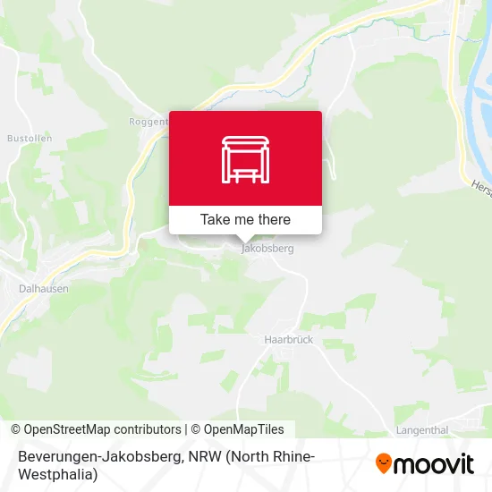 Beverungen-Jakobsberg map