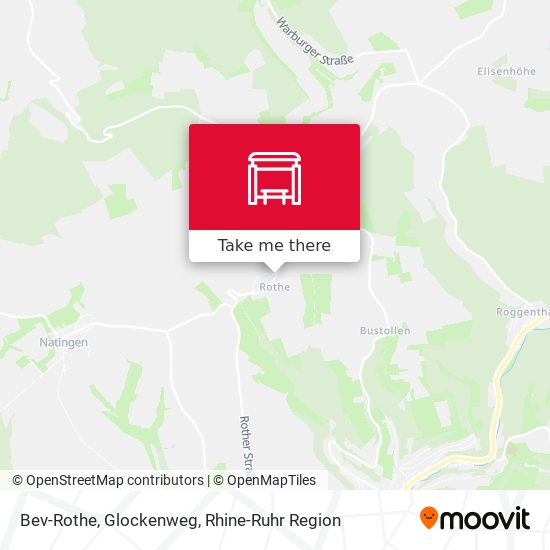Bev-Rothe, Glockenweg map