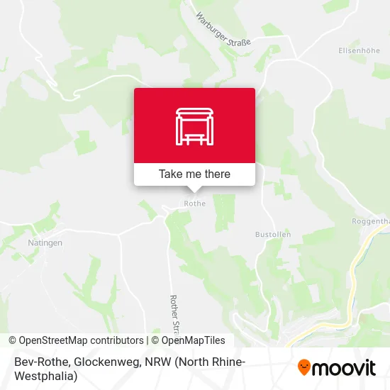 Bev-Rothe, Glockenweg map