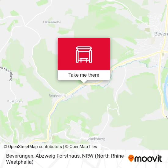Beverungen, Abzweig Forsthaus map