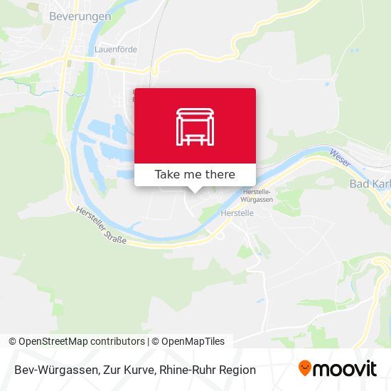 Bev-Würgassen, Zur Kurve map