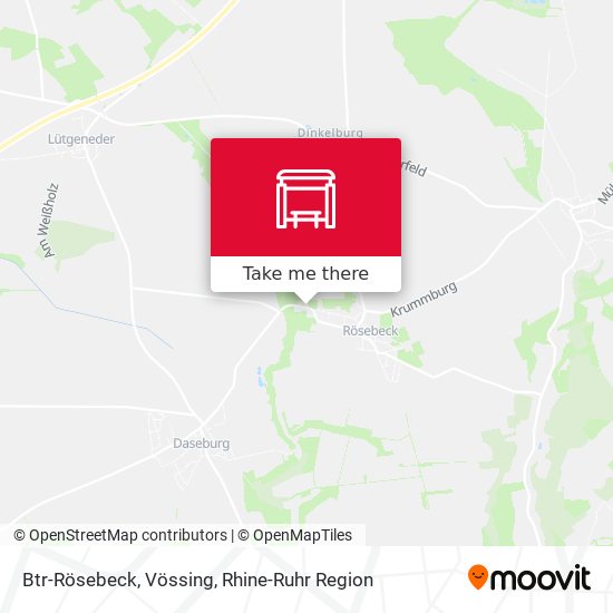 Btr-Rösebeck, Vössing map