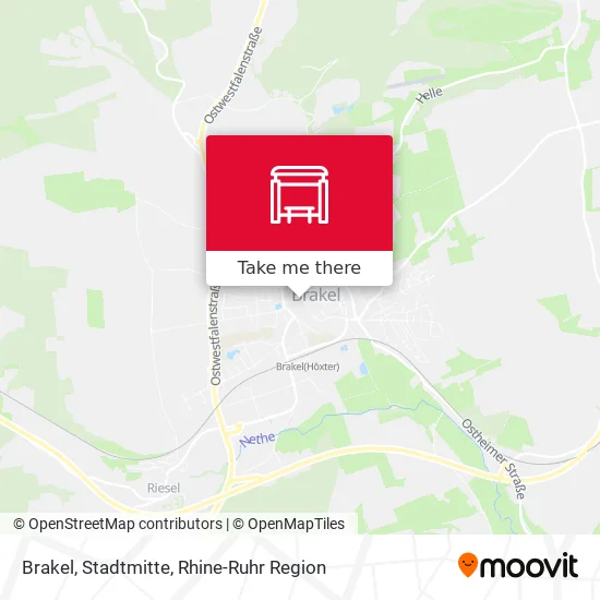 Карта Brakel, Stadtmitte