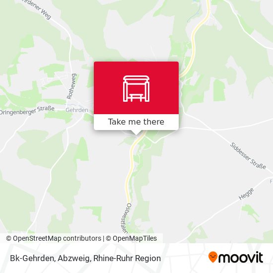 Карта Bk-Gehrden, Abzweig