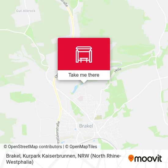 Brakel, Kurpark Kaiserbrunnen map