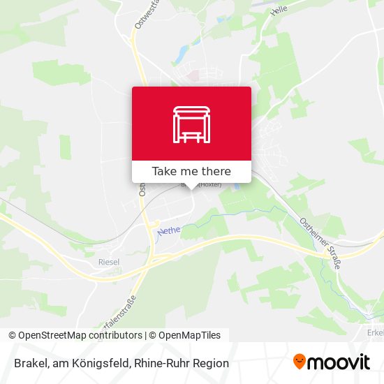 Brakel, am Königsfeld map
