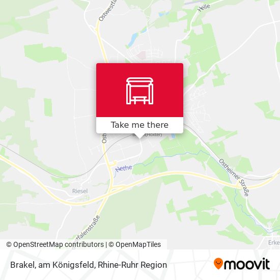 Brakel, am Königsfeld map