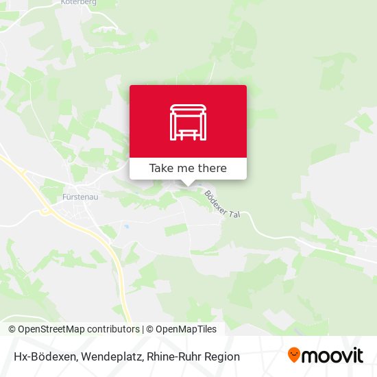 Hx-Bödexen, Wendeplatz map