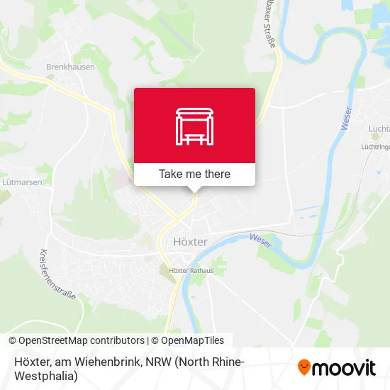 Карта Höxter, am Wiehenbrink