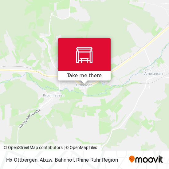 Hx-Ottbergen, Abzw. Bahnhof map