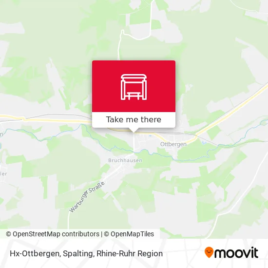 Карта Hx-Ottbergen, Spalting