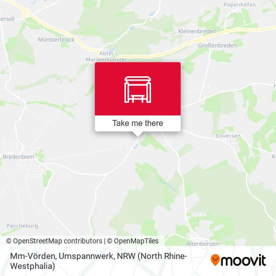 Mm-Vörden, Umspannwerk map