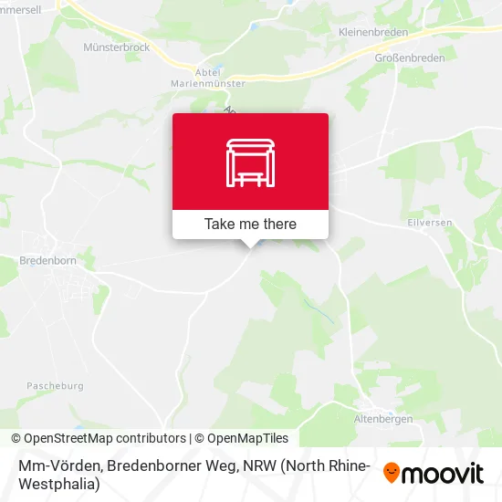 Карта Mm-Vörden, Bredenborner Weg