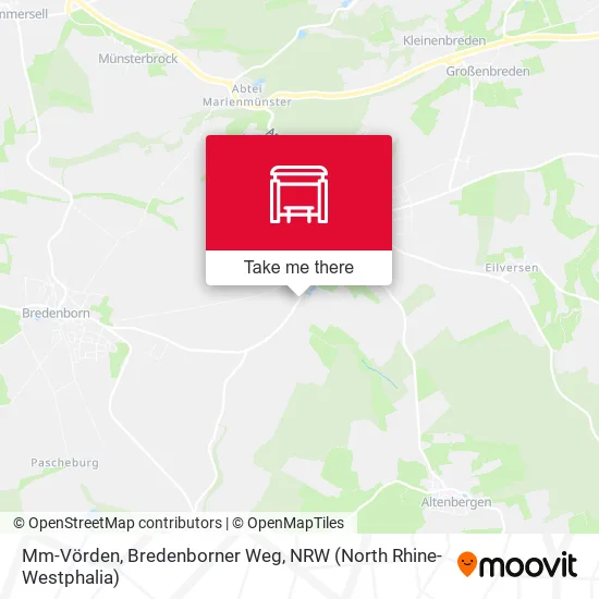 Карта Mm-Vörden, Bredenborner Weg