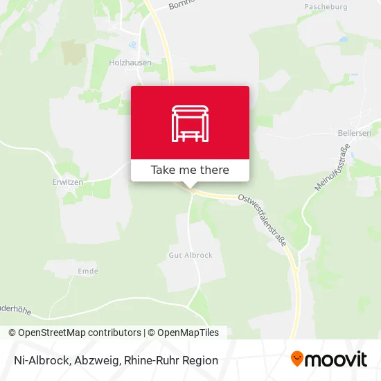 Карта Ni-Albrock, Abzweig