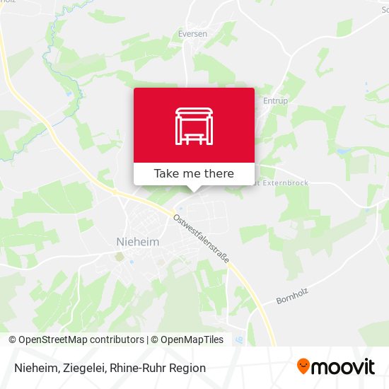 Карта Nieheim, Ziegelei