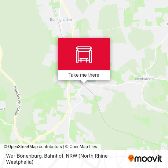 War-Bonenburg, Bahnhof map