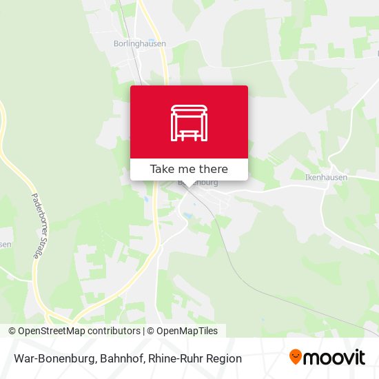 War-Bonenburg, Bahnhof map