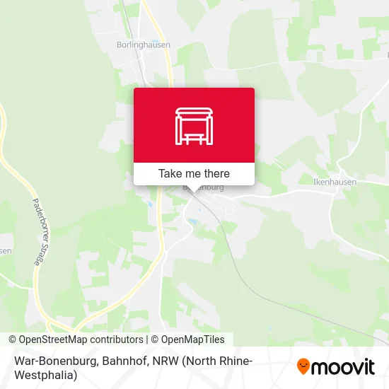 War-Bonenburg, Bahnhof map