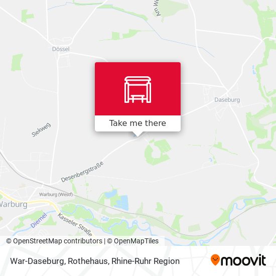 War-Daseburg, Rothehaus map
