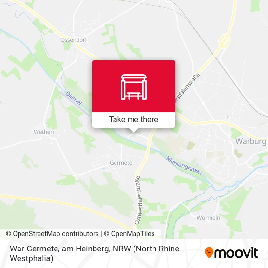 War-Germete, am Heinberg map