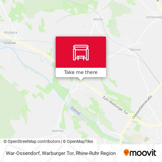 Карта War-Ossendorf, Warburger Tor