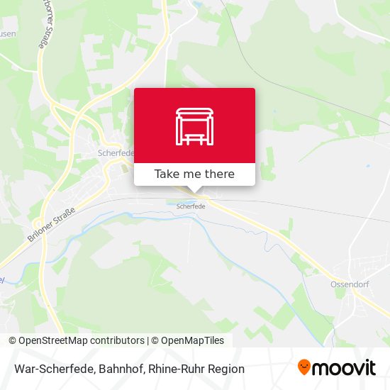 War-Scherfede, Bahnhof map
