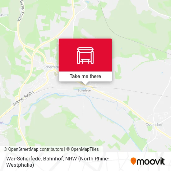 War-Scherfede, Bahnhof map